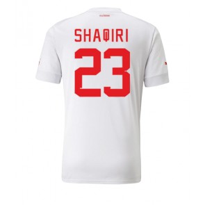Lacne Muži Futbalové dres Švajčiarsko Xherdan Shaqiri #23 MS 2022 Krátky Rukáv - Preč